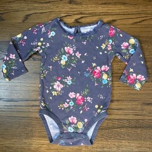 Carter’s Pretty Floral Pattern Bodysuit